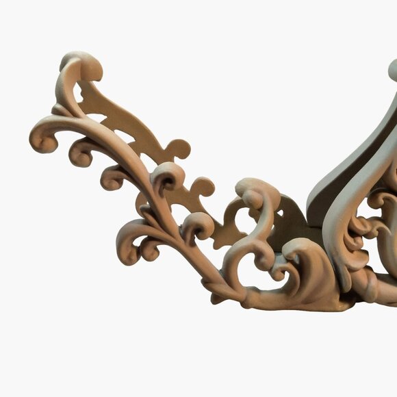 Ornate Victorian Sleigh Planter Floral Centerpiece Vintage 13 inch - Picture 8 of 12